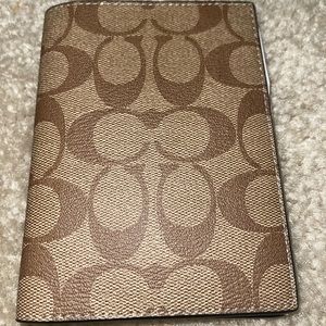 COACH passport card holder